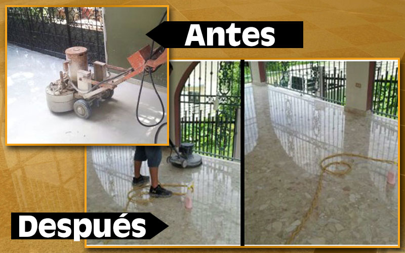 Piso pulido con acabado brillante en Puerto Rico